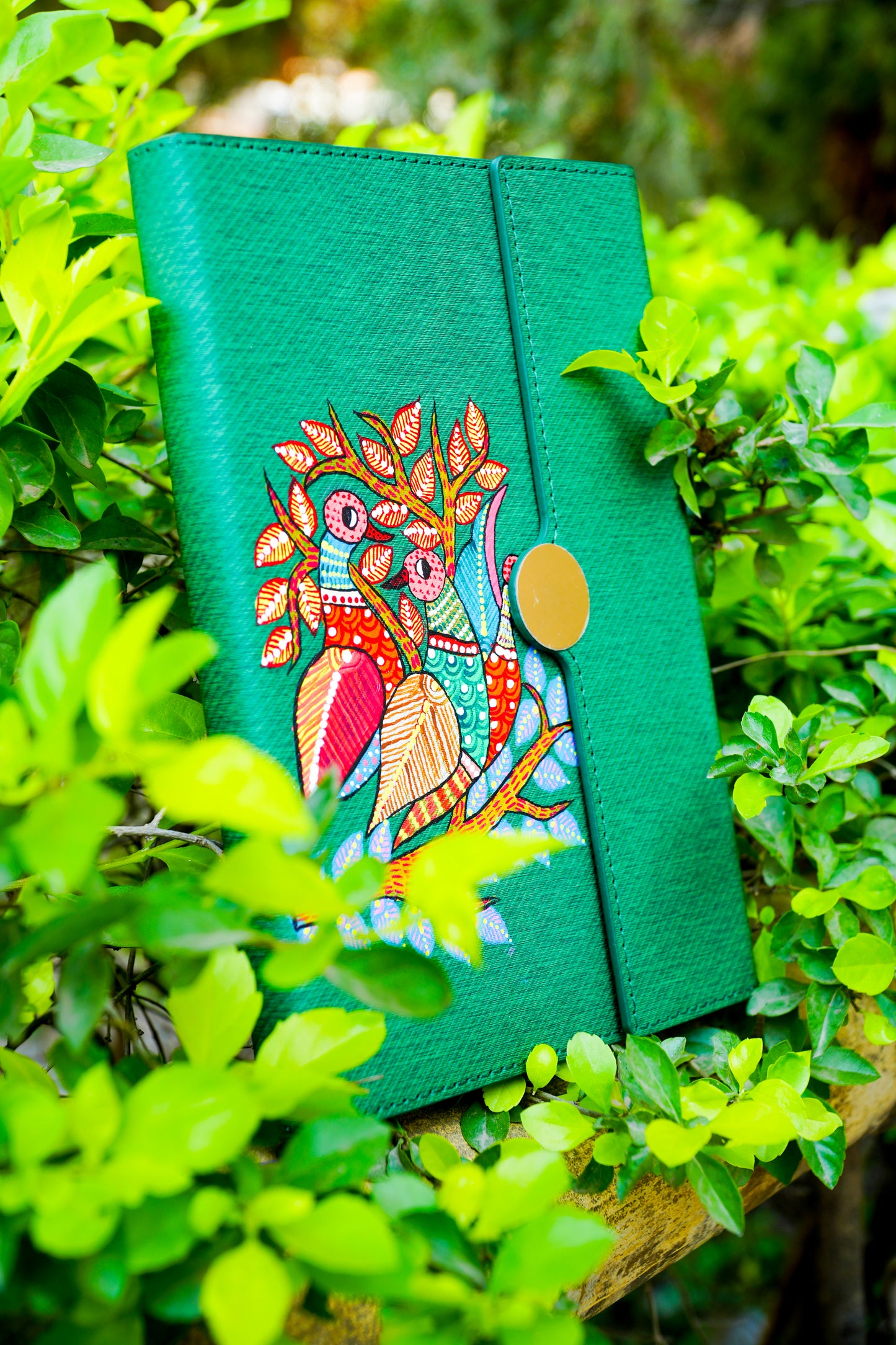 Hand-Painted Floral Diary – Textured Artisan Hardcover Journal