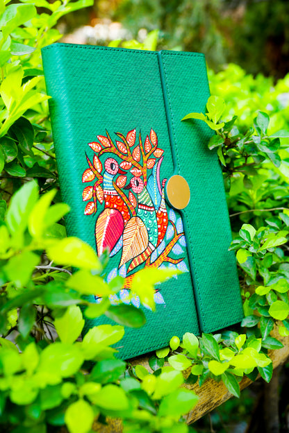 Hand-Painted Floral Diary – Textured Artisan Hardcover Journal