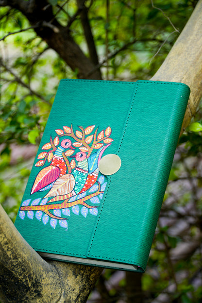 Hand-Painted Floral Diary – Textured Artisan Hardcover Journal