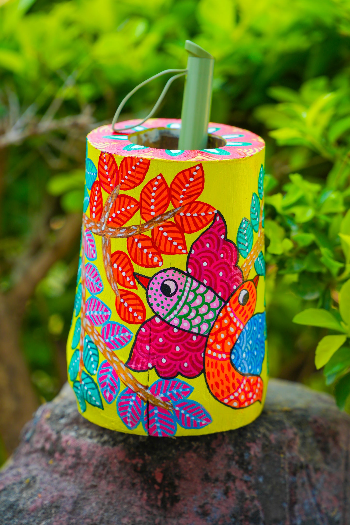 Hand-Painted Artisan Pen Holder